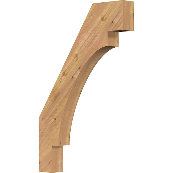 Ekena Millwork 3 1/2"W x 24"D x 36"H Merced Smooth Knee Brace, Western Red Cedar BRC04X24X36MRC00SWR - main